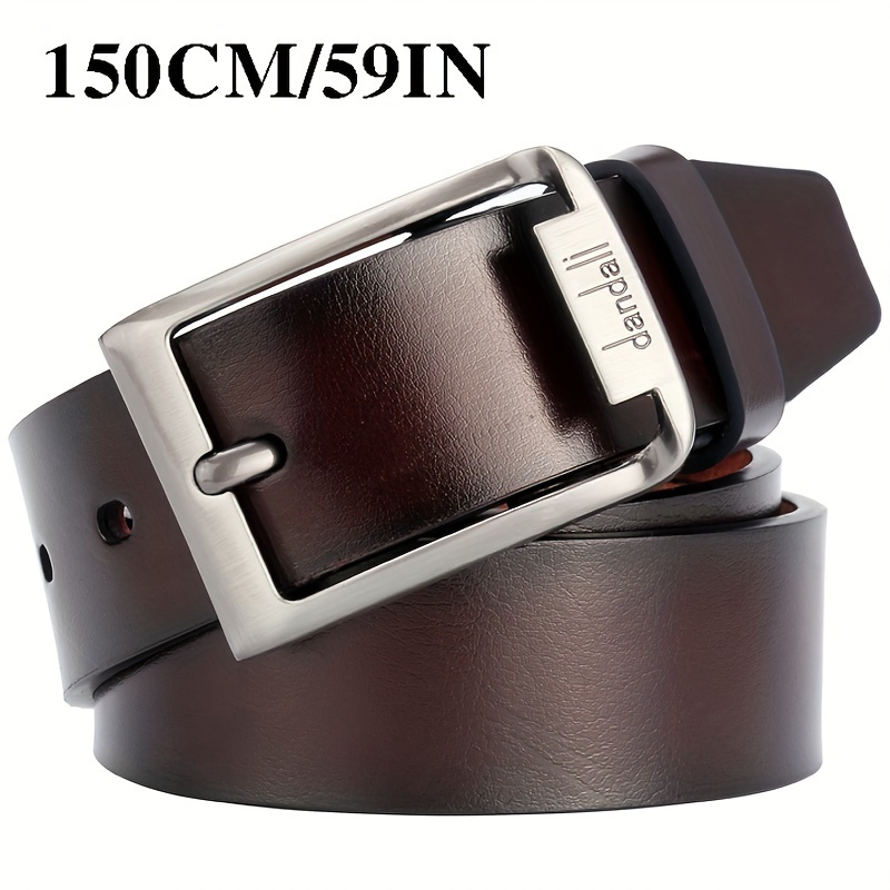 handmade mens belt casual   pin   faux leather belt classic fashion alloy   design suitable for work business and travel 3 7 cm wide with extra large and extra long styles