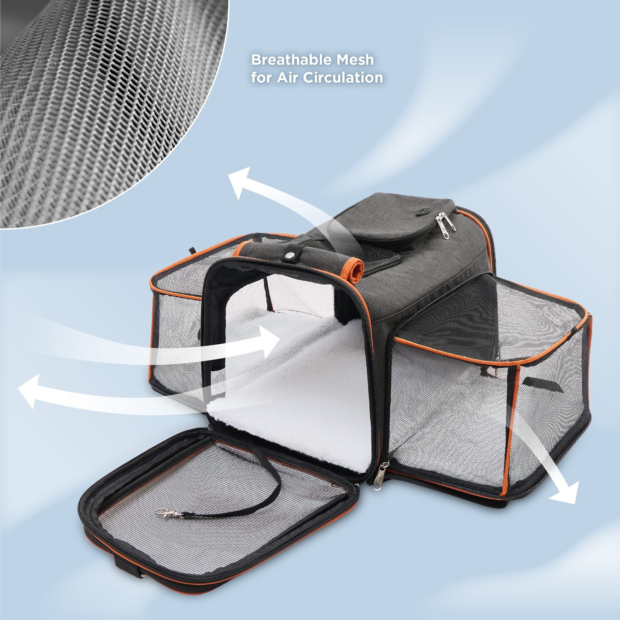 Pet Carrier Airline Approved Soft-Sided Carriers for Dog Cat