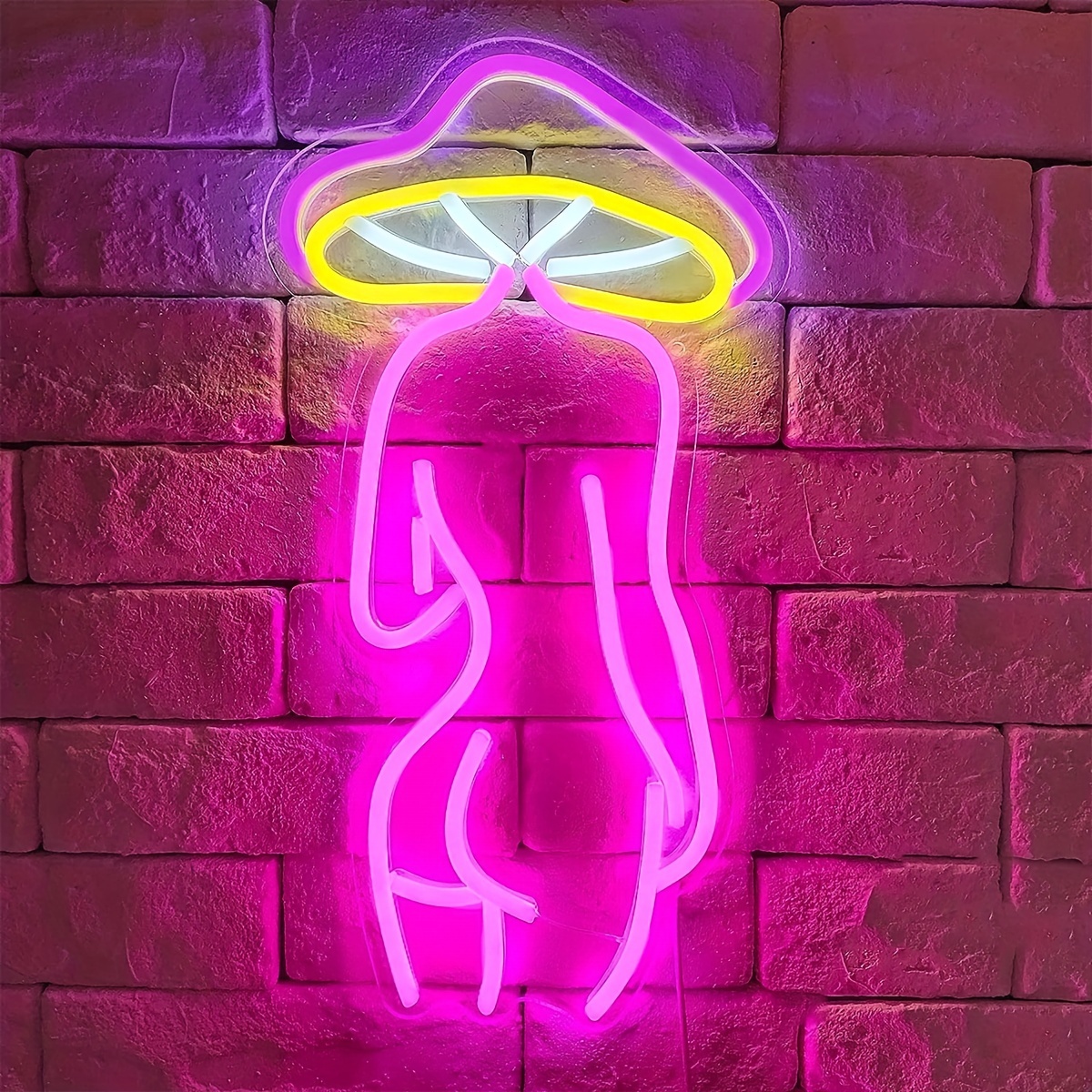 Led Neon Mushroom Cute Neon Sign Usb Powered Neon Signs - Temu