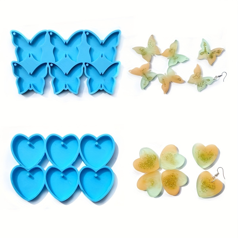 Heart Shaped Epoxy Resin Silicone Keychain Mold Valentine's - Temu