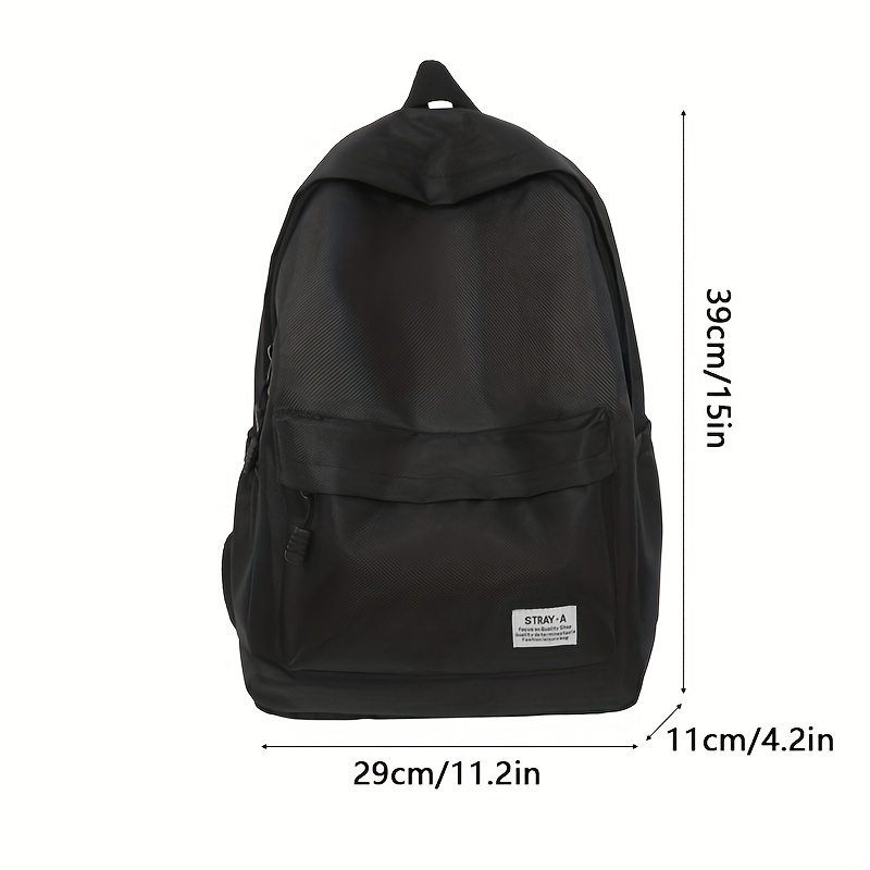 Casual Solid Backpack Travel Backpack School Bag