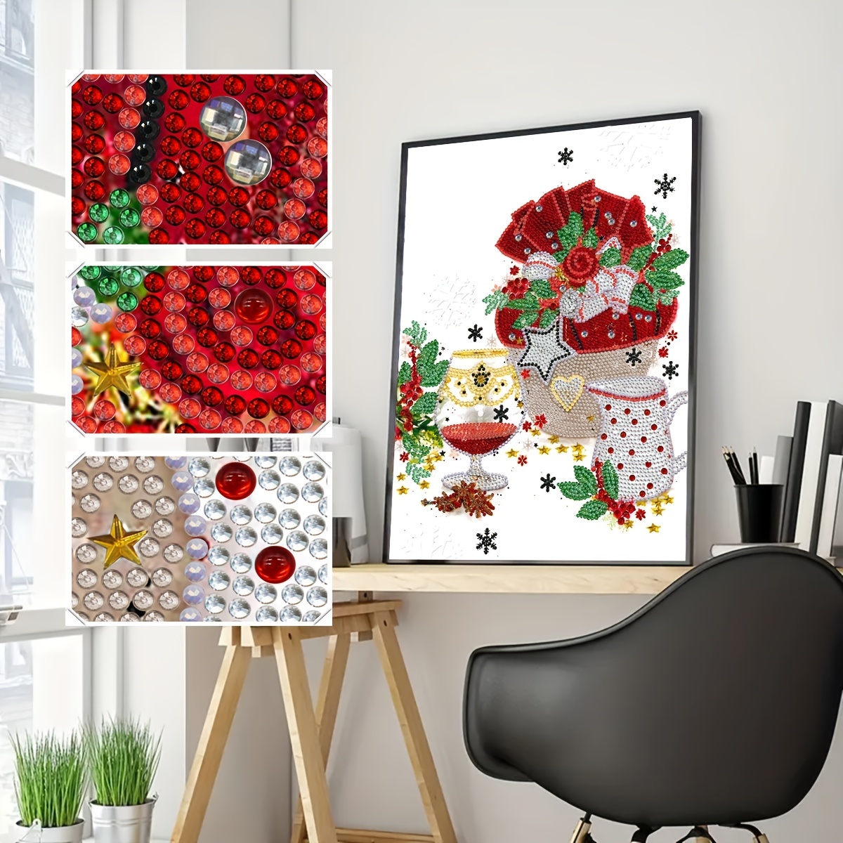 5D DIY Diamond Painting For Adults And Beginners Frameless Fish Diamond  Painting For Living Room Bedroom Decoration 7.87in*11.8in