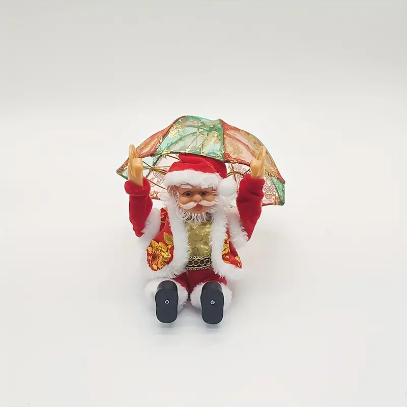 electric parachute santa toy doll christmas ornaments christmas decorations crafts details 3
