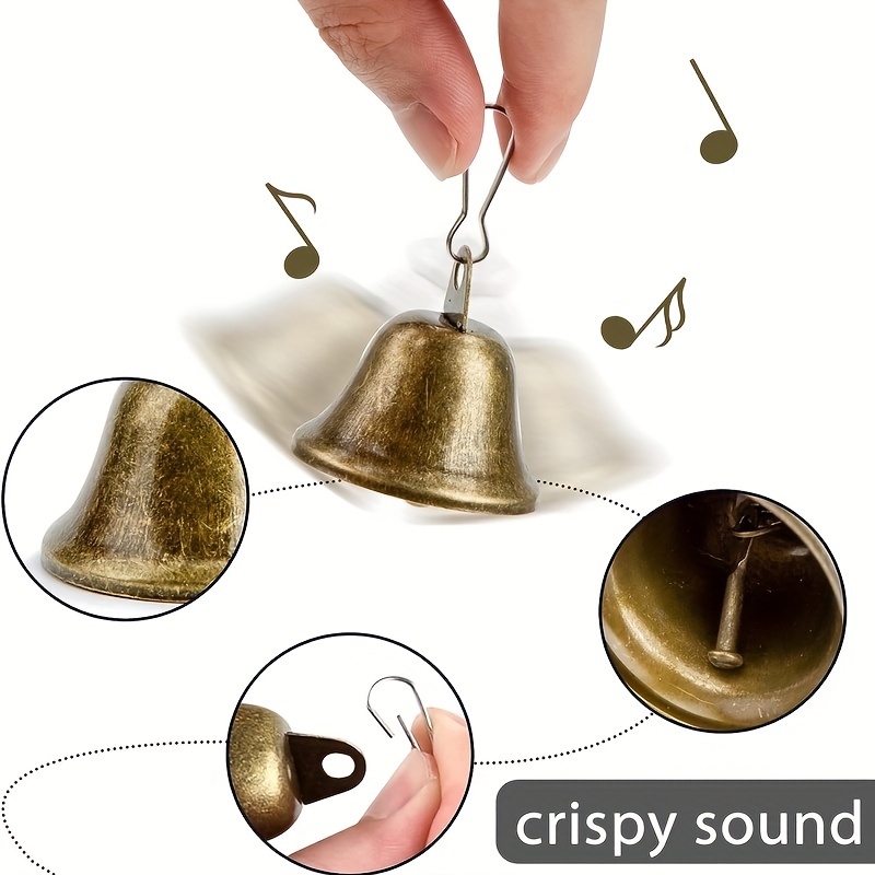 3PCS small brass bells for crafts Bells For Crafts Golden Bells Small Bell