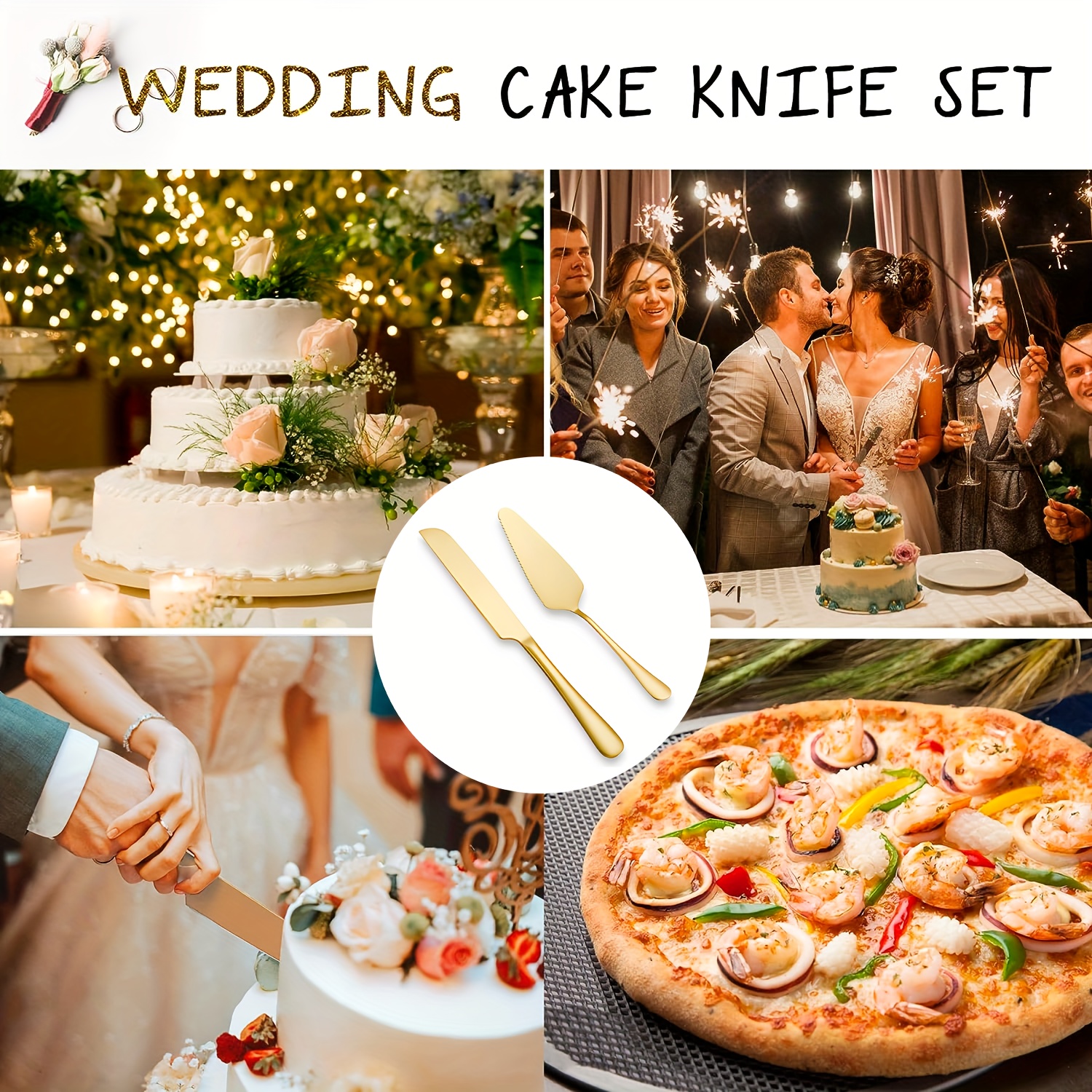 Cake Server And Forks Set, Stainless Steel Pastry Tools, Multi-function  Cutting Spatula And Serving Forks, Perfect For Wedding Serving Cake, Pie,  Pizza, Dessert, Lasagna, Baking Tools - Temu