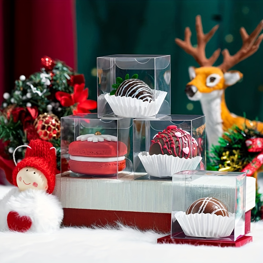 10 Sets Clear Cakesicle Boxes / Popsicle Box Clear Cake Pop Box Clear  Desserts Boxes for Mini Cakes, Chocolate Bars Gifts Boxes 