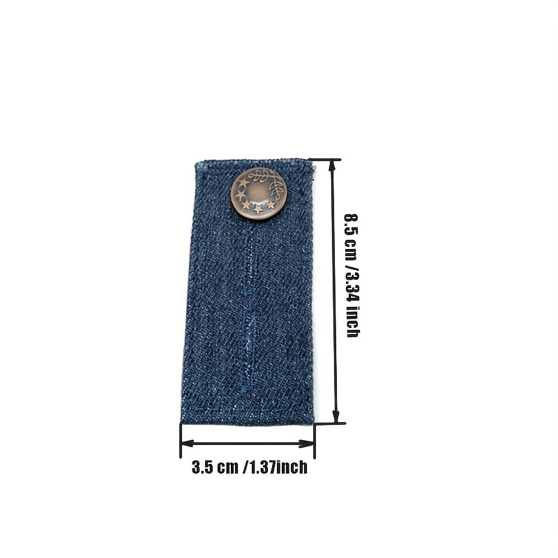 Denim Buckle Belt Extension Buckle Jeans Waist Expander Button