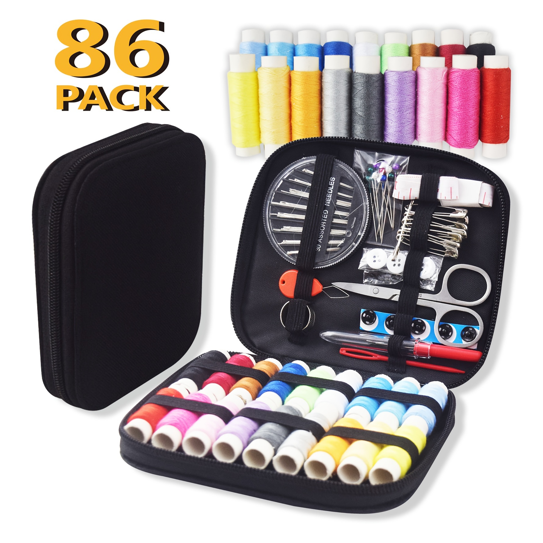 38pc Sewing Essentials Travel Kit With Pouch by Top Notch