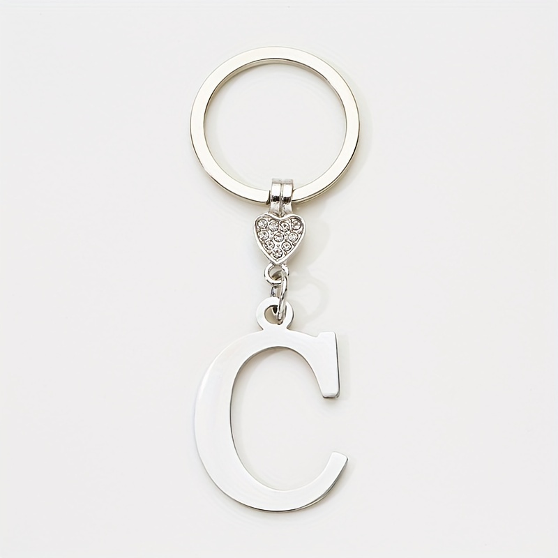 Creative 26 English Letter Key Chain For Men, English Letter Luggage Accessories