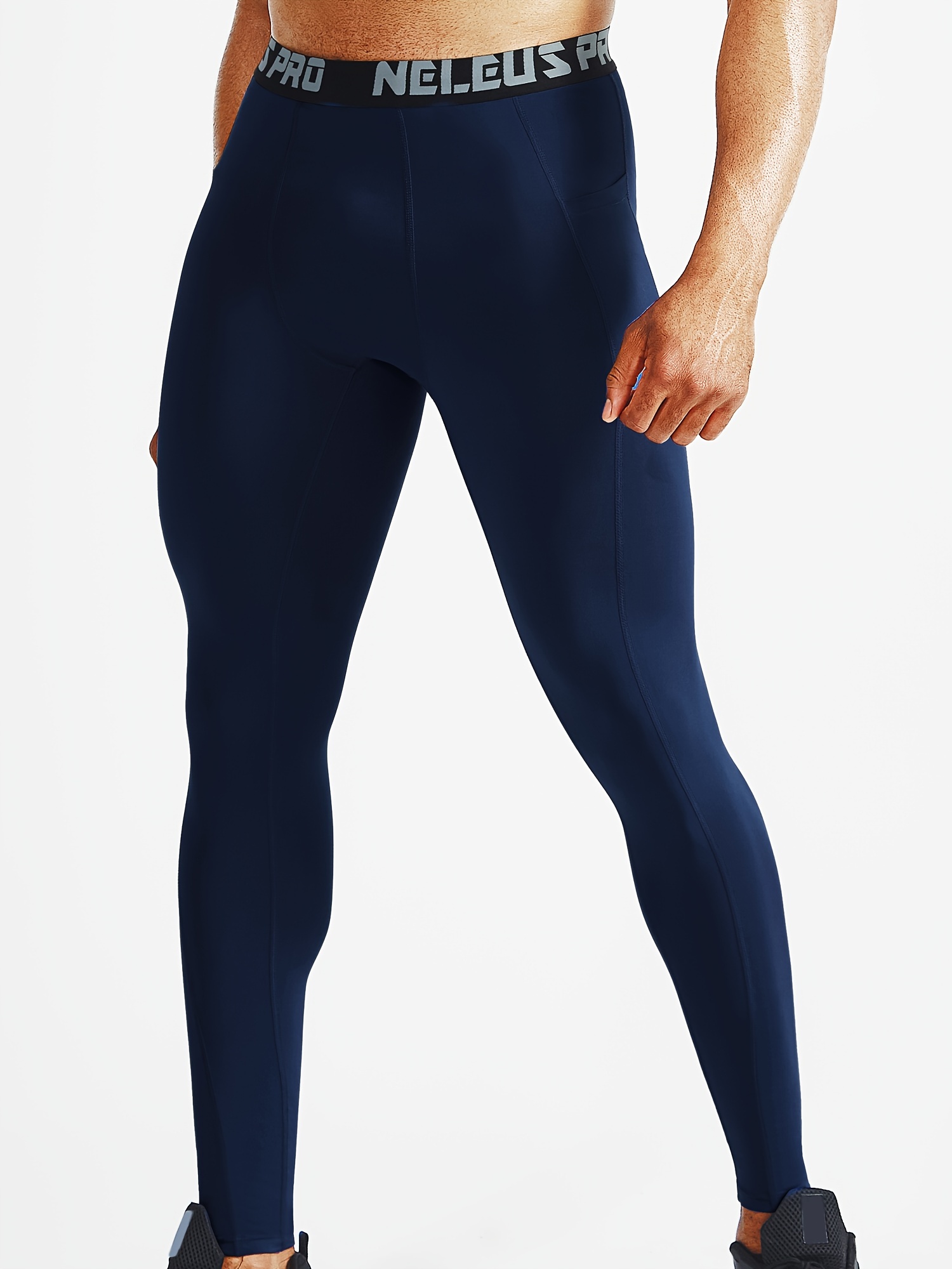 Buy DECISIVE Fitness Men's Skin Tights for Gym, Running, Cycling, Swimming,  Cricket,Yoga, Football, Tennis, Batminton and Many More Sports, Navy-Blue -  S at