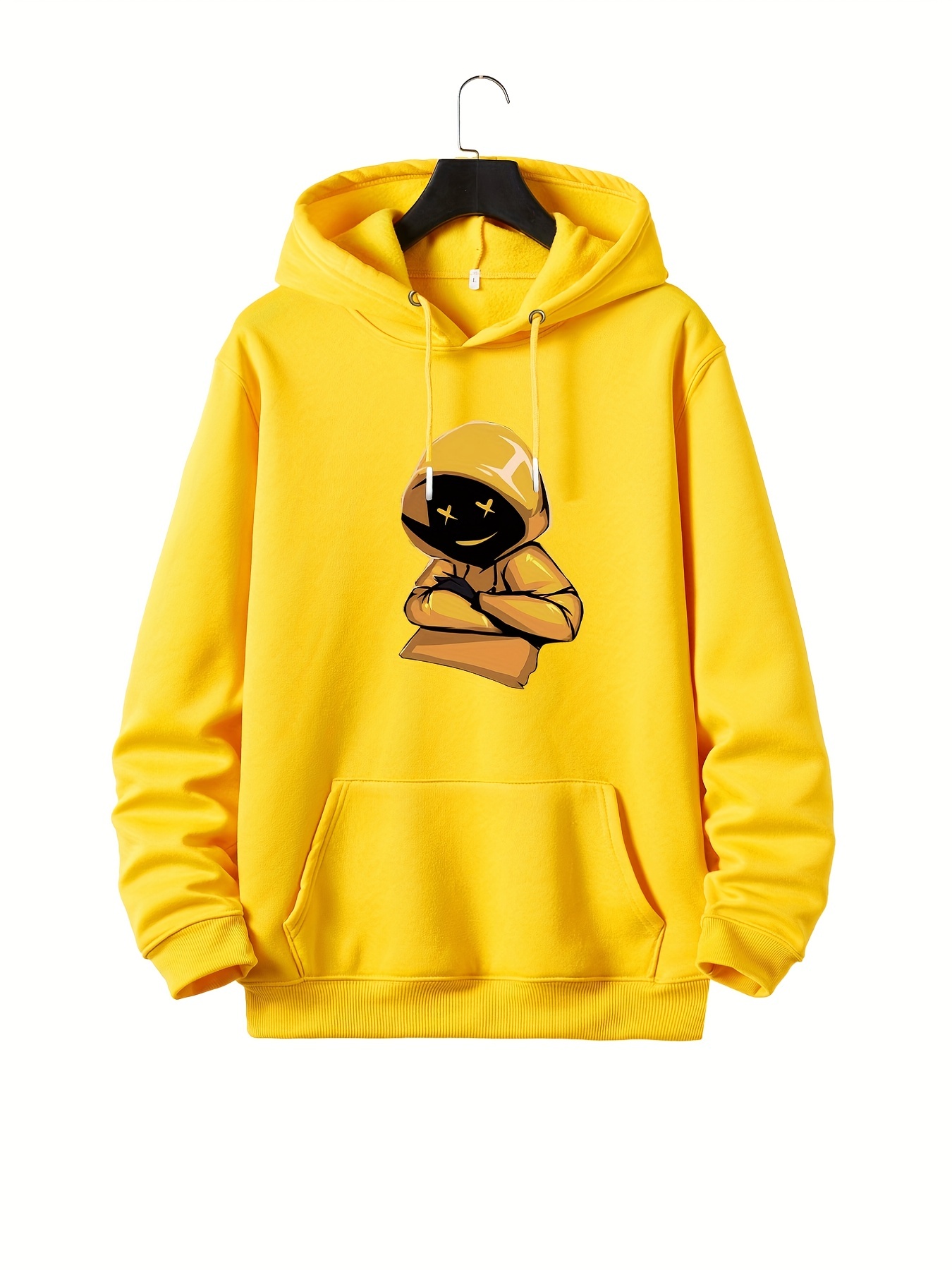 Plus size best sale yellow hoodie