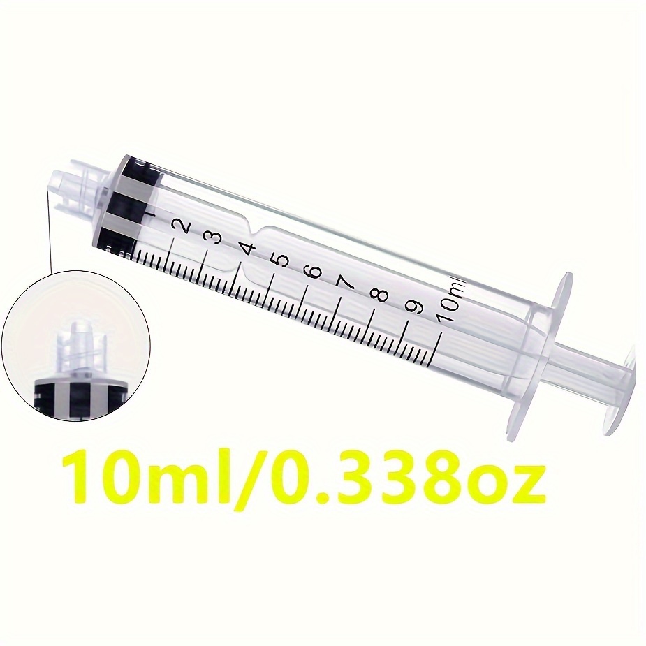 3 Pack 20ml Syringe with Cap, Sterile Syringes Individually Packaged for  Labs, Liquid Measuring, Feeding Pets,Oil or Glue Applicator