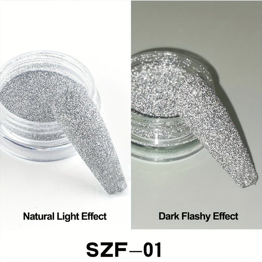 Reflective Glitter Powder Crystal Broken Diamond Nail Powder - Temu