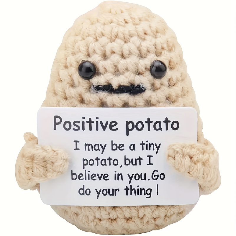 Positive Potatoes Knitting Potato Inspired Toys Tiny Doll Funny Christams  Gifts*