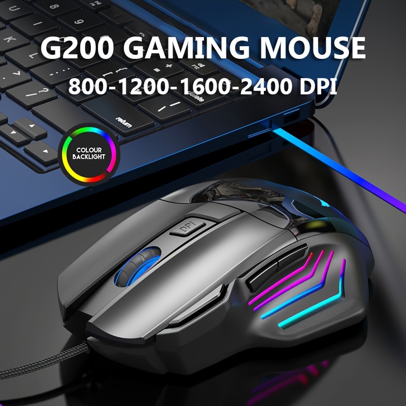 ZELOTES C-13 souris gaming filaire , USB 3200 DPI ordinateur de lumière LED