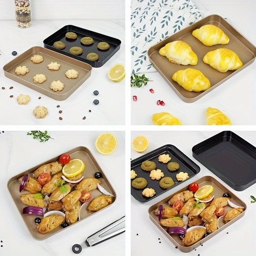 Baking Sheets Seamless Cake Tin Large Non-stick Pan Rectangular Cookie Sheet  Cake Tray Kitchen Bakeware - Temu