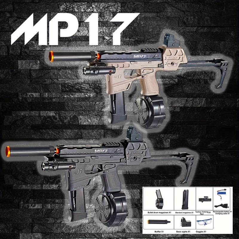 Pistola eléctrica automática M416 AK47 MP7 para niños y adultos