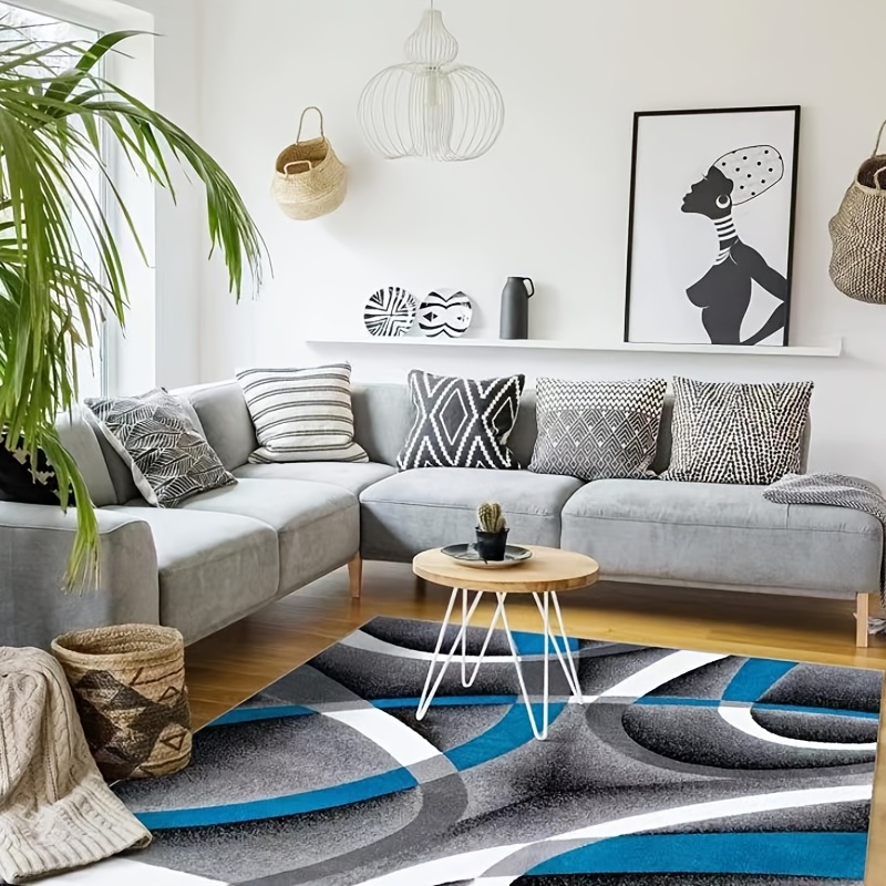 Modern Abstract Rug Soft and Durable TPR Base Material