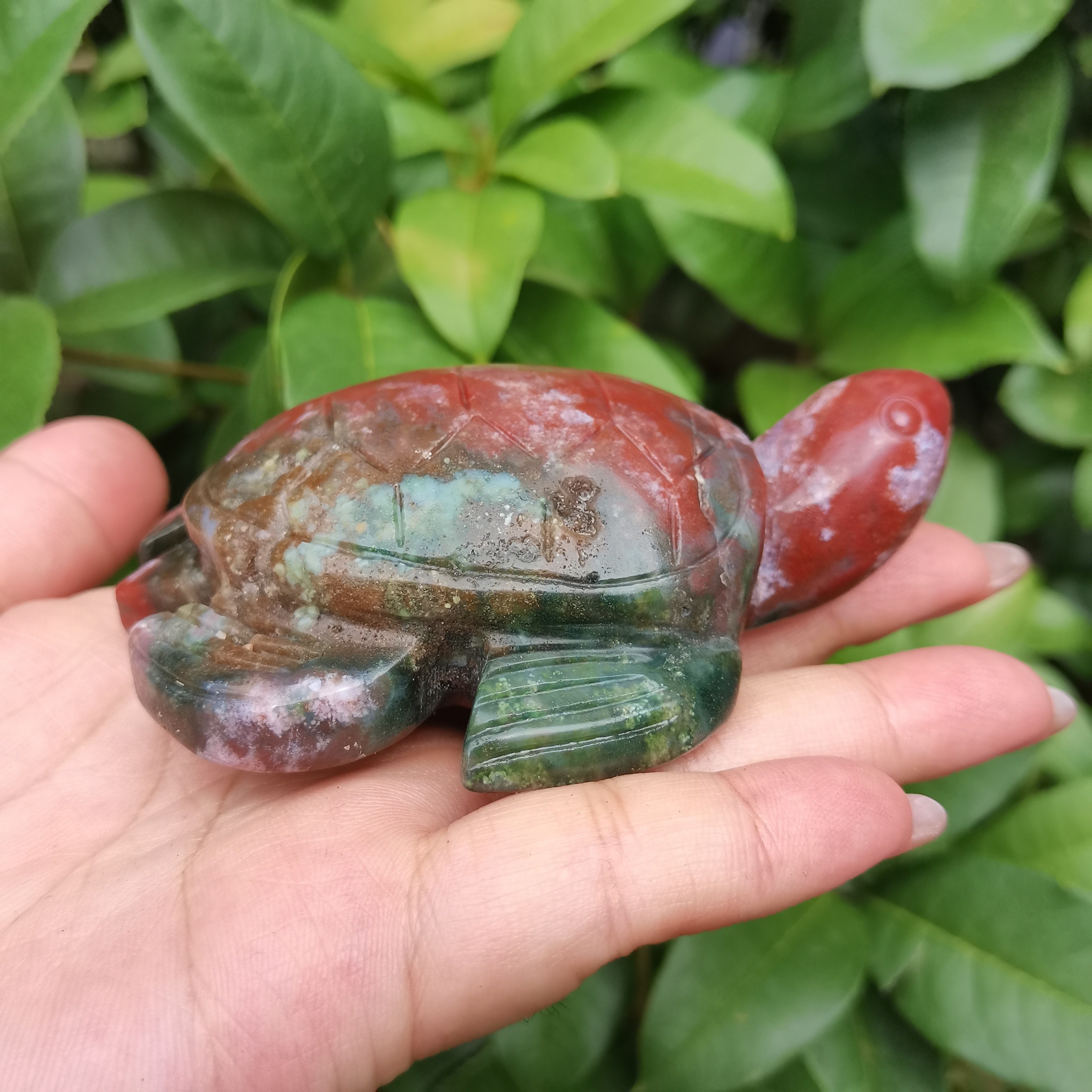 Mini Crystal Carving Turtle Ornament for Decoration