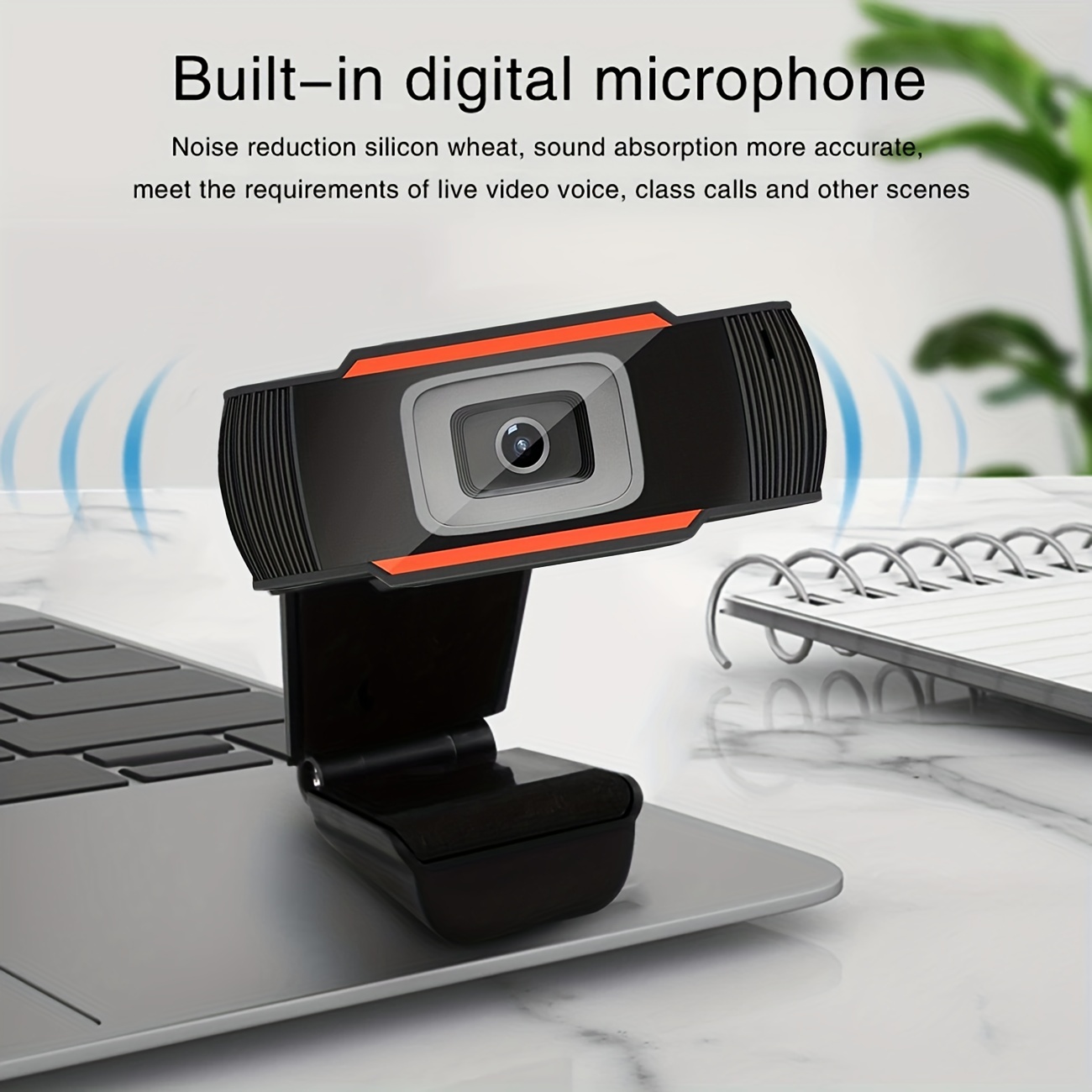 Webcam HD 1080p Web Camera, USB PC Computer Webcam with Microphone
