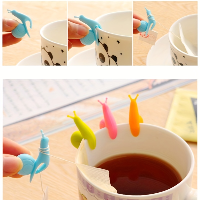 Snail Shaped Silicone Tea Bag Holder Cup Mug Hanging Tool