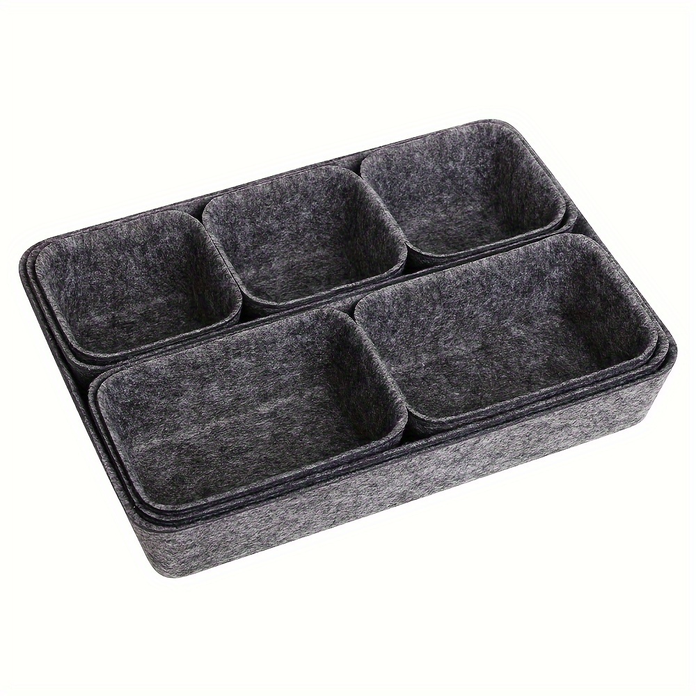 Drawer Organizers Storage Trays Felt Organizing Box Dividers - Temu