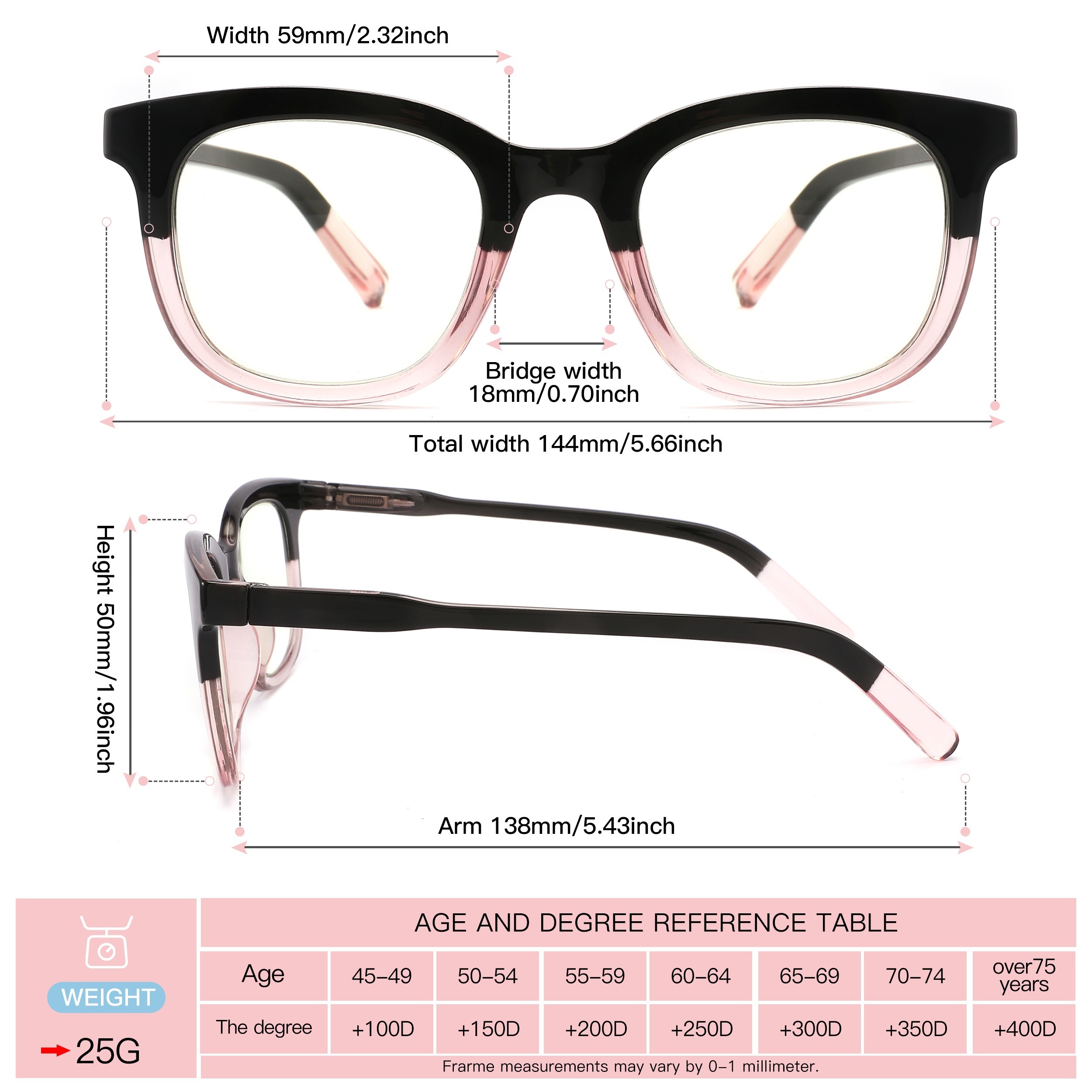 Fashionable Square Computer Readers UV Filter Reduce Glare