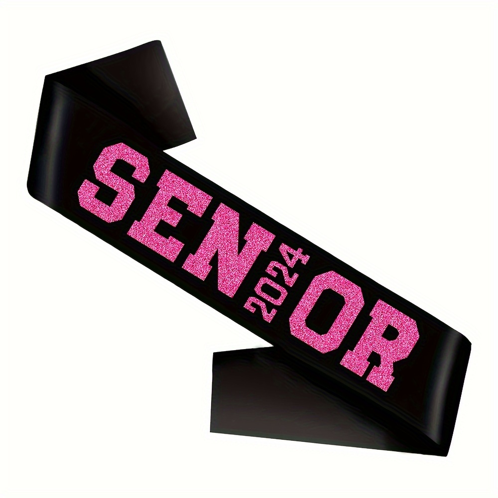 1pc, Class of 2024 Sash, Graduation Party Accessory, Congrats Grad Decor Class of 2024 Finally Graduated Cheerleader Senior 2024 Sash for