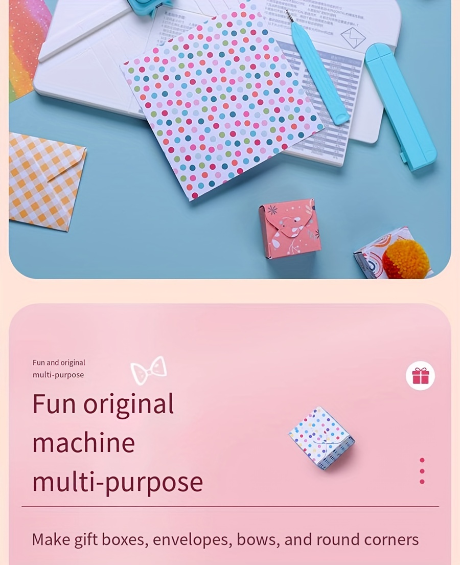 Crease Origami Machine Gift Box Scrapbook Envelope Board Punch