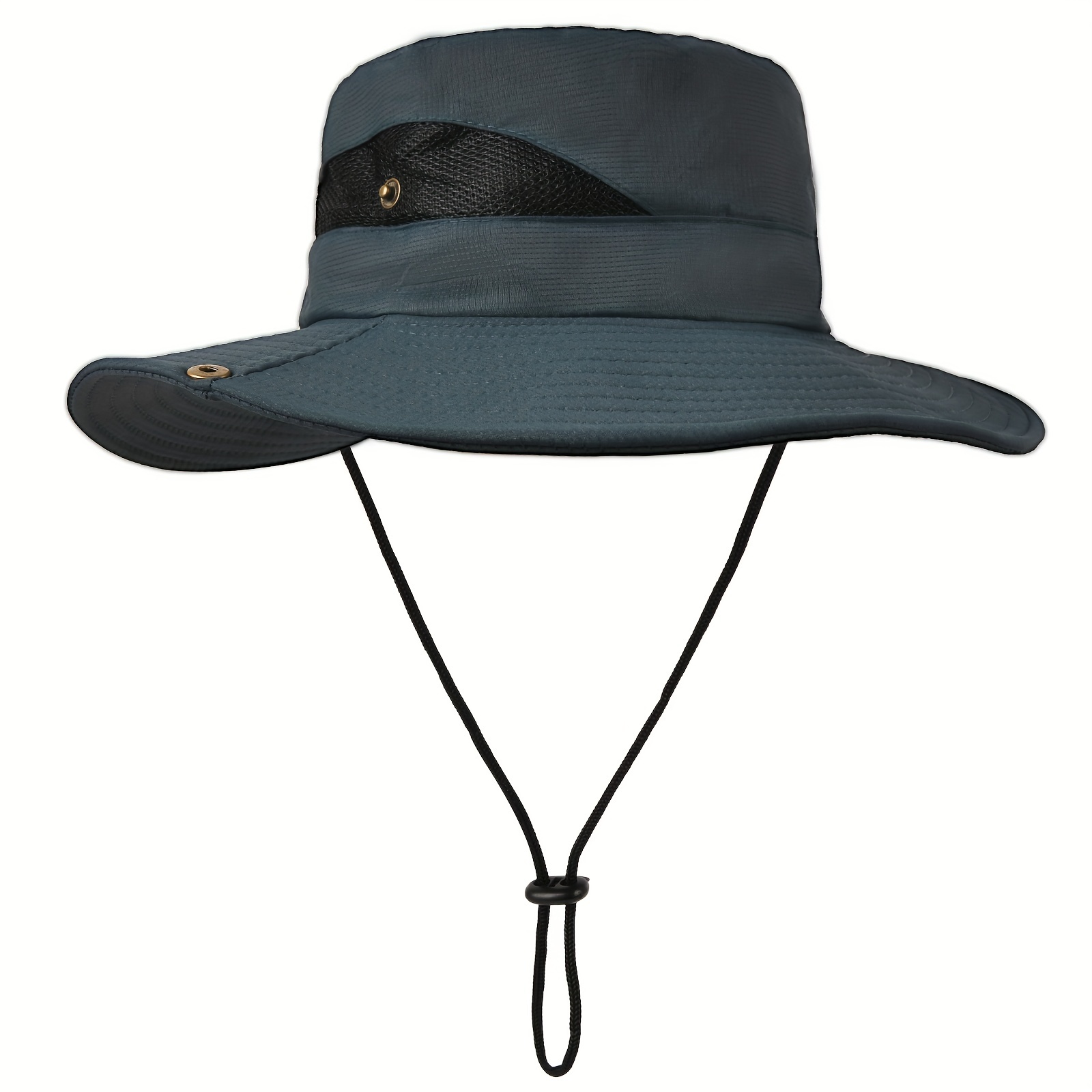 1pc Outdoor Fishing Hat, Bucket Hat with Face Cover and Retractable Brim, Comfortable and Breathable Sun Hat,Temu