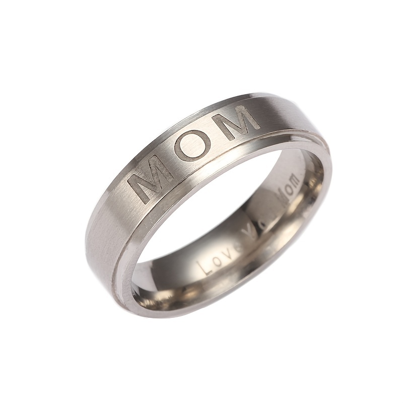 Titanium mothers deals ring