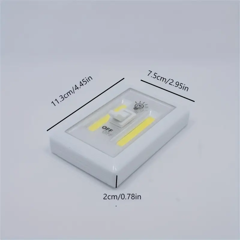 Night Light 200 Lumens Wireless Switch Cob Led Light Battery - Temu