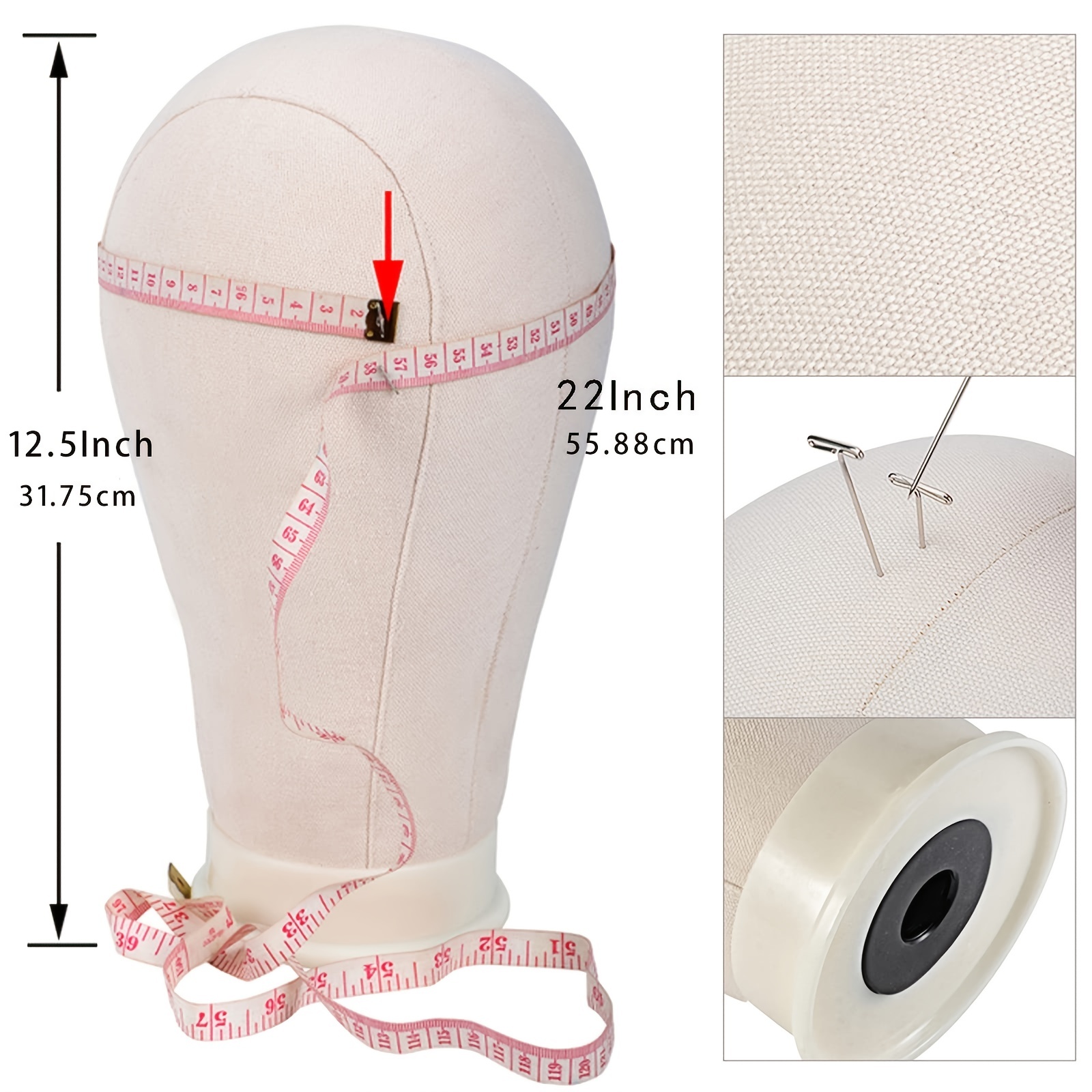 MILLYSHINE 22Inch Wig Head,Wig Stand Tripod With Mannequin Head