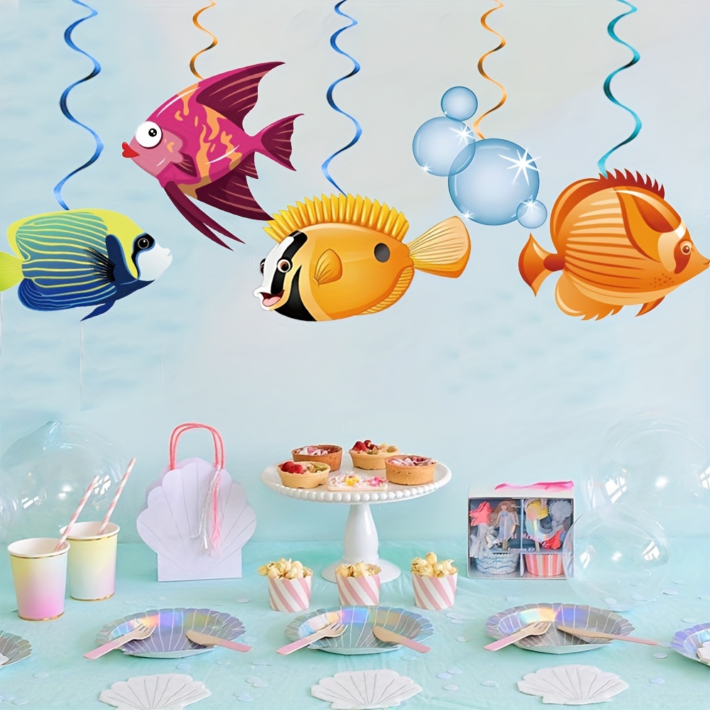 22PCS Fishing Themed First Birthday Party Decorations for Kids Go