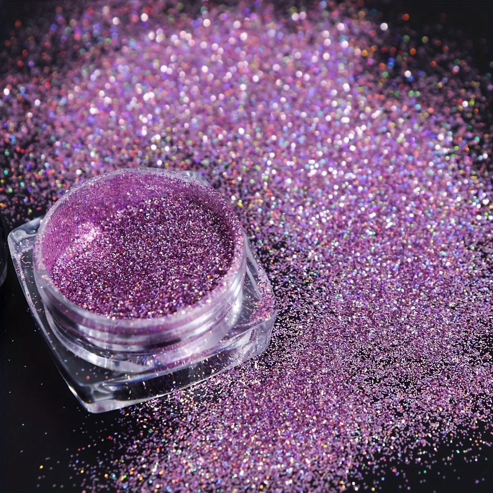 Holographic Nail Powder Chrome Laser Magic Mirror Glitter Rub Dust Flakes  Shinning Manicure Decoration Pigment Nails Accessories