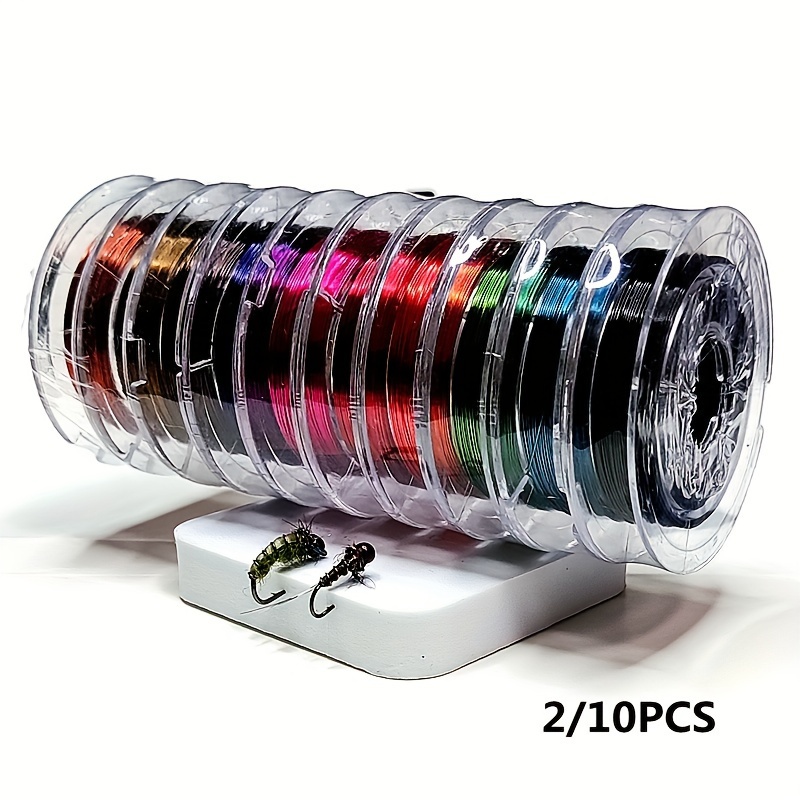 Color Mixed Diameter Copper Wire/ Fly Fishing Lure Bait - Temu