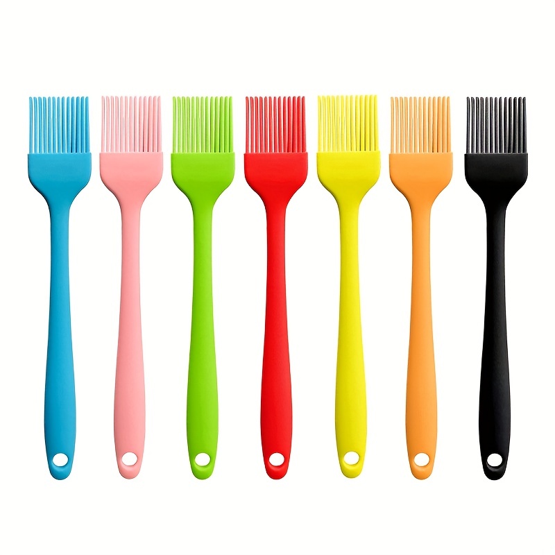 1 pezzo Strumento accessorio da cucina Pennello per olio per barbecue in  silicone Pennello per imbastitura Torta Burro Pane Pennello per pasticceria  Utensile da cucina Gadget da cucina colore casuale