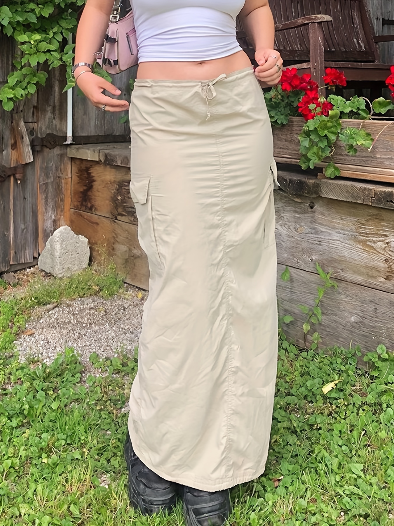 Vintage 3 Color Plaid Y2K Long Skirt