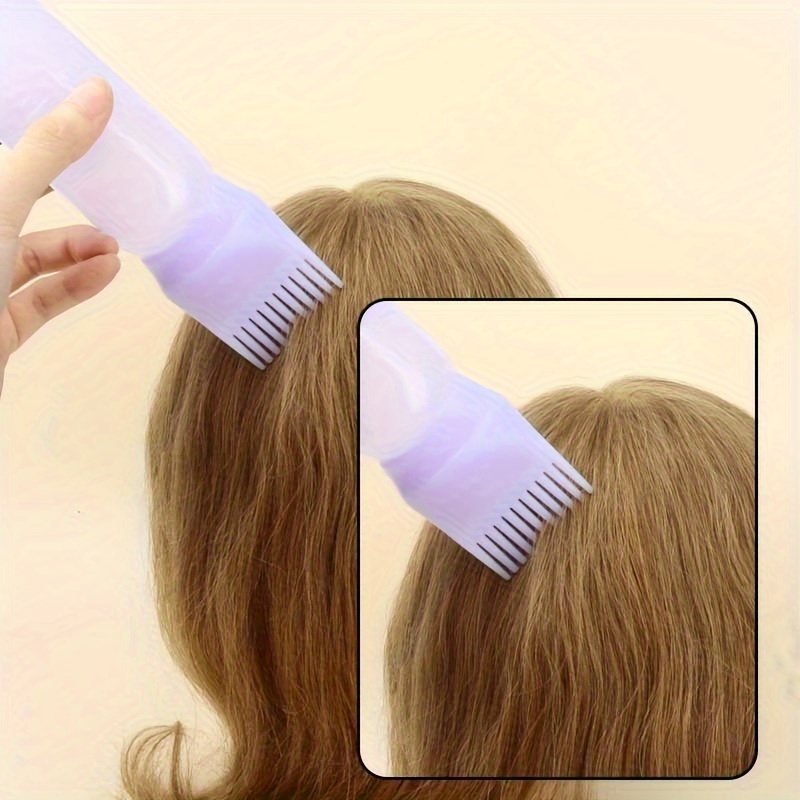 Hair Oil Applicator Root Comb Applicator Bottle With - Temu