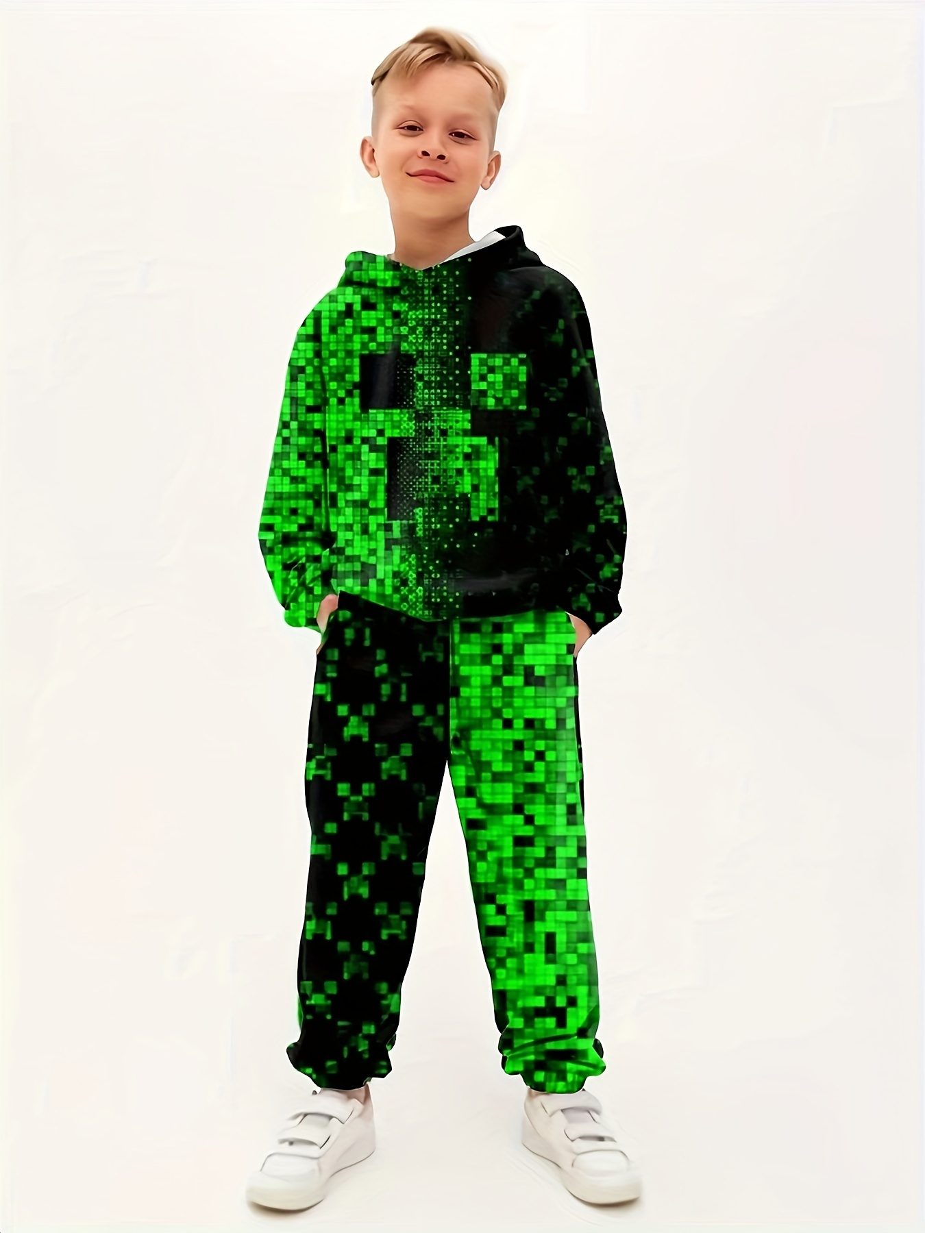 Buy Minecraft Boxer Briefs for Boys 3-Pack Creeper Blocks