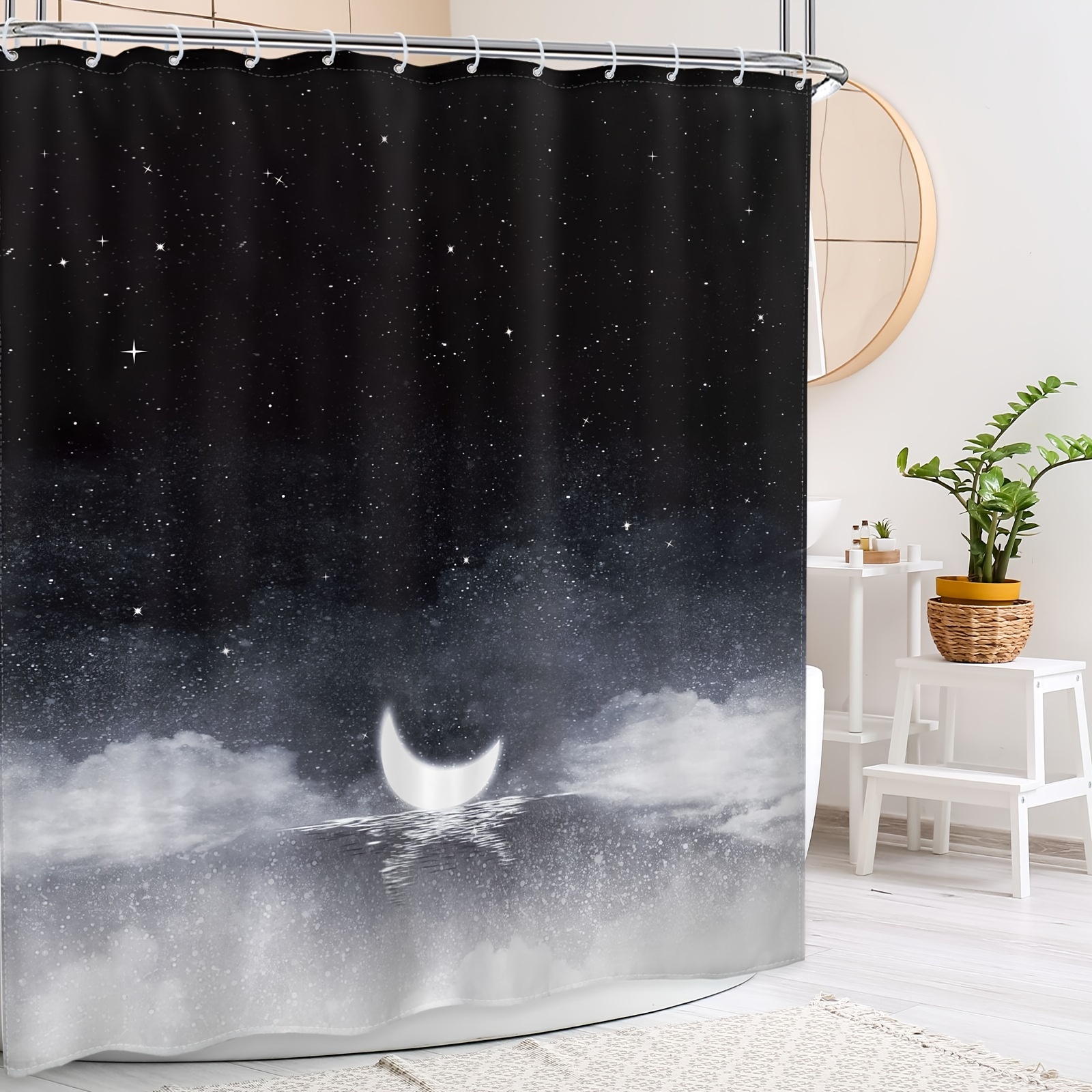 Van Gogh Shower Curtain Set Waterproof Fabric 12 Hooks - Temu