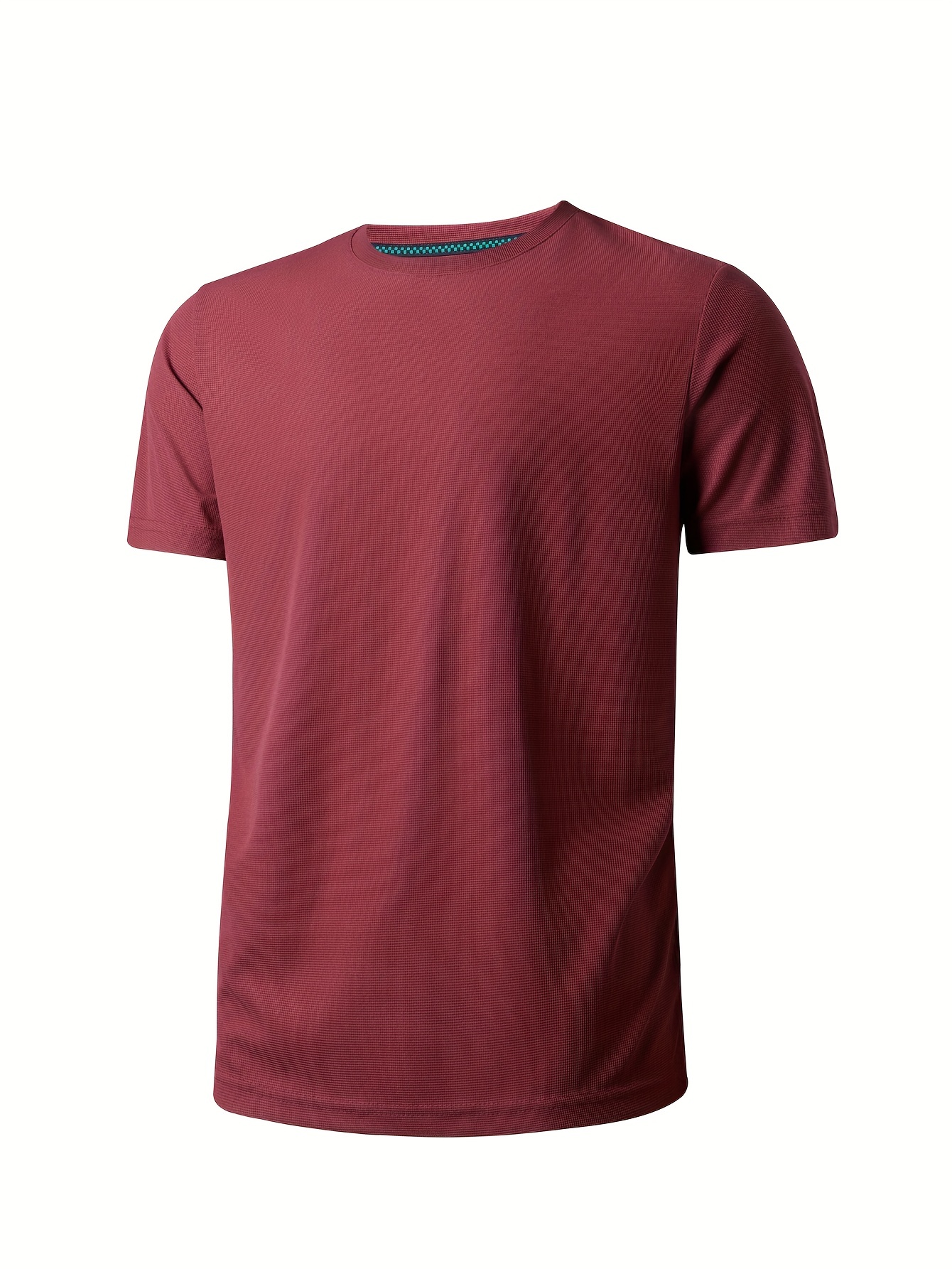 Camiseta Básica Sólida Cuello Redondo Hombre Casuales - Temu Mexico