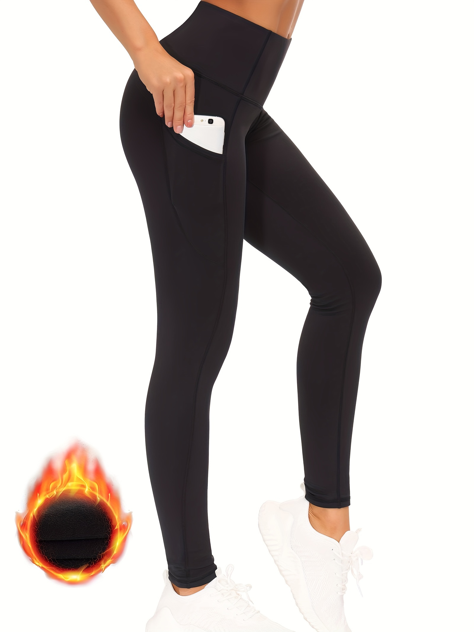 Solid Sporty High Waist Shaping Leggings Comfy Breathable - Temu