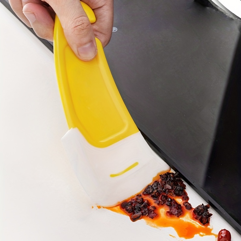 Non Stick Silicone Pan Scraper and Spatula for Kitchen Cleaning