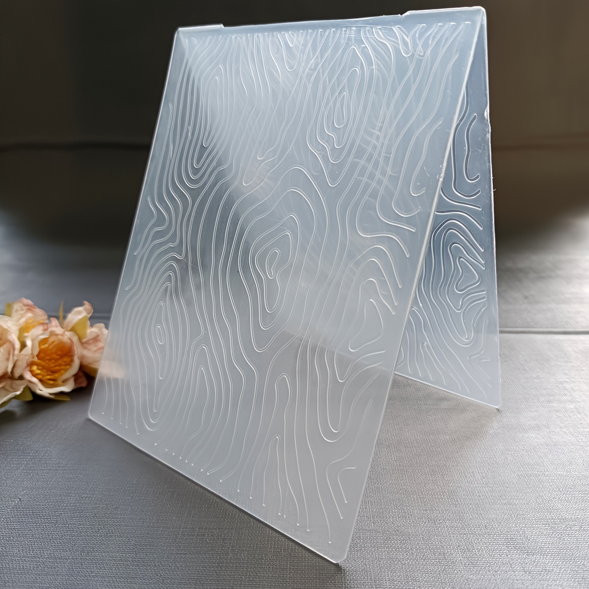 Zasg Shape Of Tree Rings Embossing Folder Transparent Temu Australia