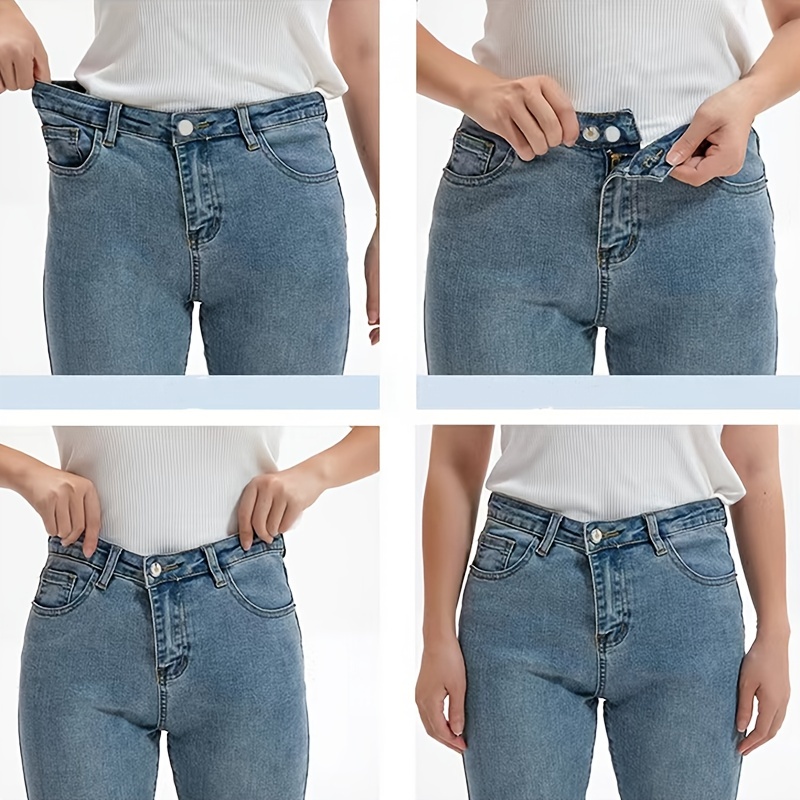 Acheter Boutons de jean en métal détachables, 5 pièces, épingle de pantalon  rétro pour vêtements, bouton étendu, sans couture, ajustement parfait,  taille extensible