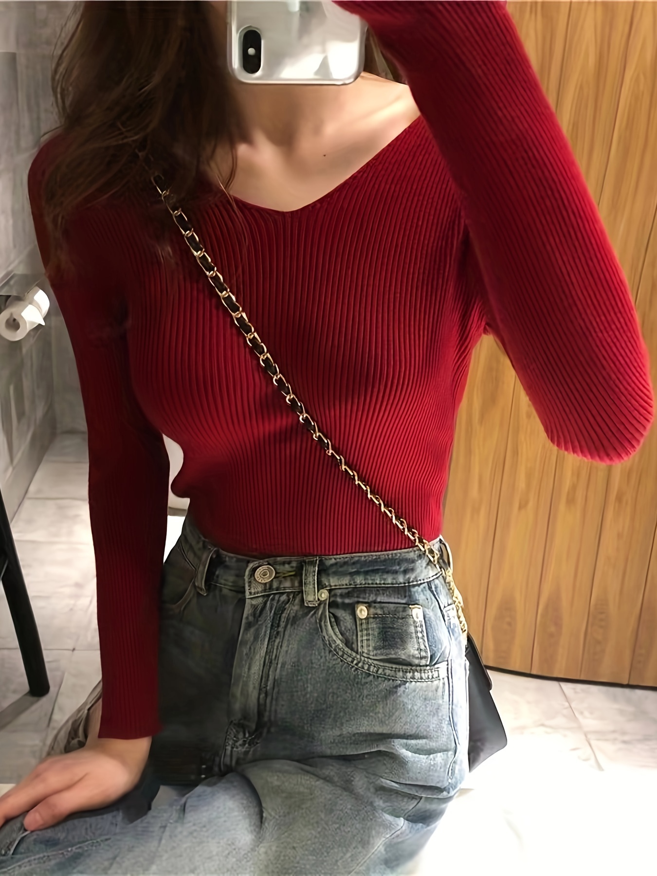 Red Sweater Women - Temu Canada