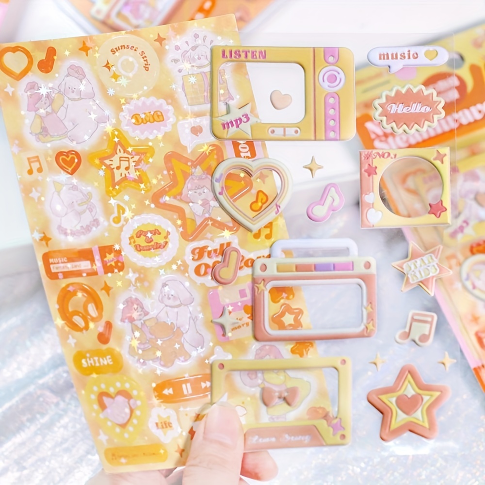 Kawaii Lovely Foam 3d Goo Card Idol Photocard Decorative - Temu