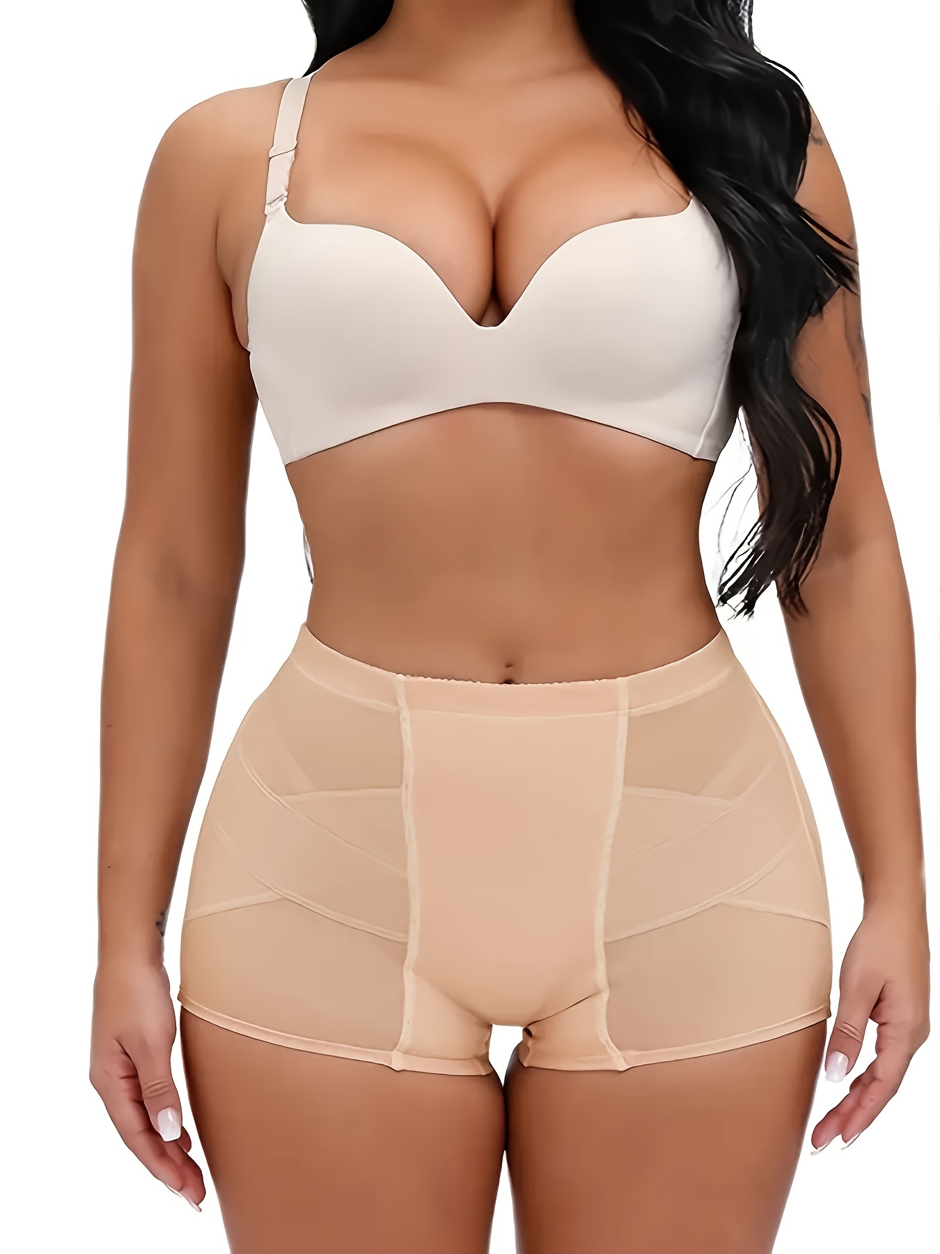  Women Butt Lifter Shapewear - Body Shapers Ladies Butt Lift  Panties Tunny Control Padded Fake Ass Underwear Female Breathable  Shapewear,Apricot,S