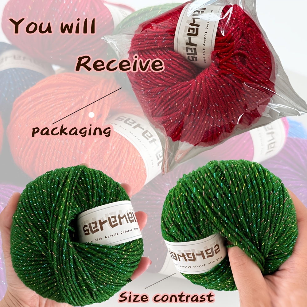 Yarn for Crocheting,Soft Yarn 1PC Yarn for Crocheting Blankets Acrylic  Crochet Yarn for Sweater,Hat,Socks,Baby Blankets (Dark Green)